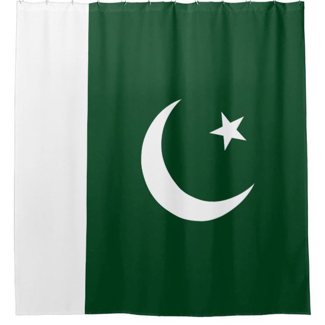 Pakistani Flag Shower Curtain (Front)