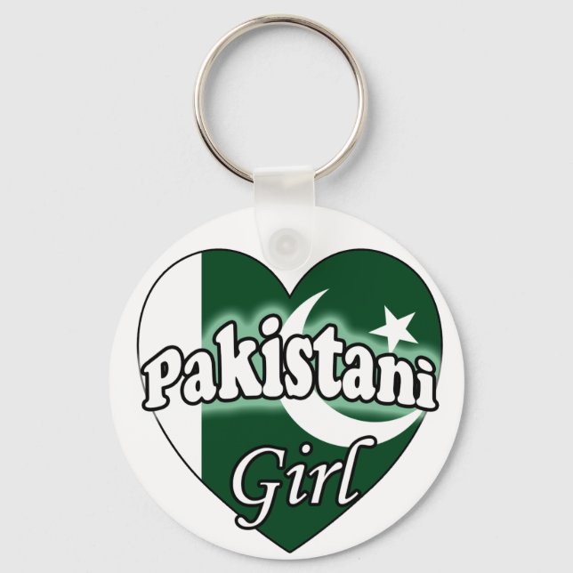 Pakistani Girl Key Ring (Front)