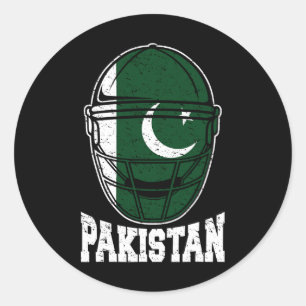 Pakistani Supporters Jersey Kit Gift Pakistan Cric Classic Round Sticker