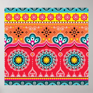 Pakistani Truck Art: Colorful Poster