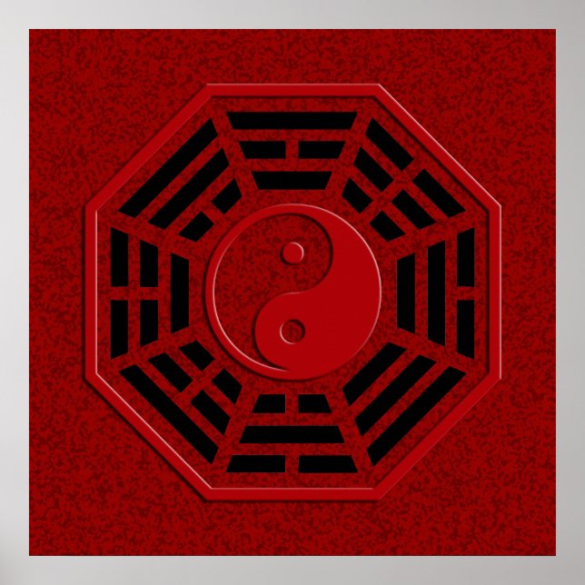 PaKua | dark red splatter Poster (Front)