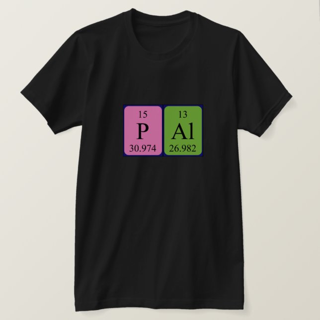 Pál periodic table name shirt (Design Front)