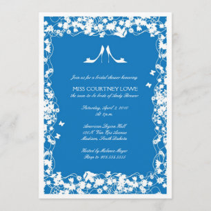 Palace Blue Heels Bridal Shower Invitation