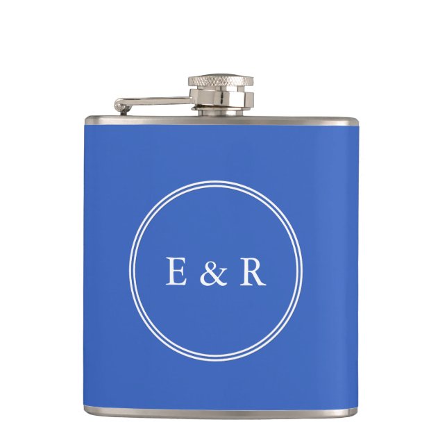 Palace Blue - Spring 2018 London Fashion Trends Hip Flask (Front)