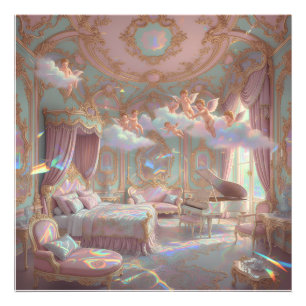 Palace Dreamscape Psychedelic Rococo Revival Mural Photo Print