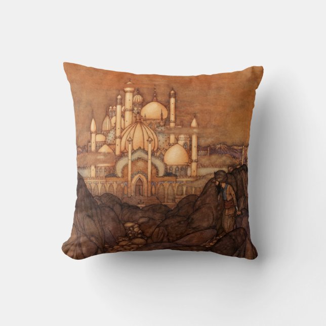 Palace Edmund Dulac Architecture Arabian Nights Cushion (Front)
