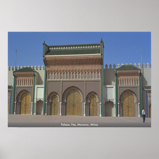 Palace, Fez, Morocco, Africa Poster (Front)