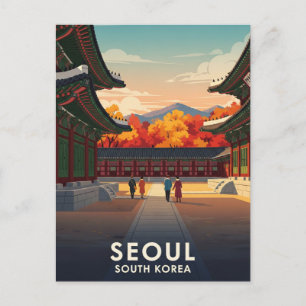 Palace in Seoul South Korea Postcard