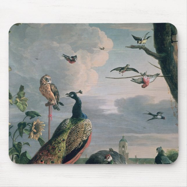Palace of Amsterdam with Exotic Birds Mouse Pad (Front)