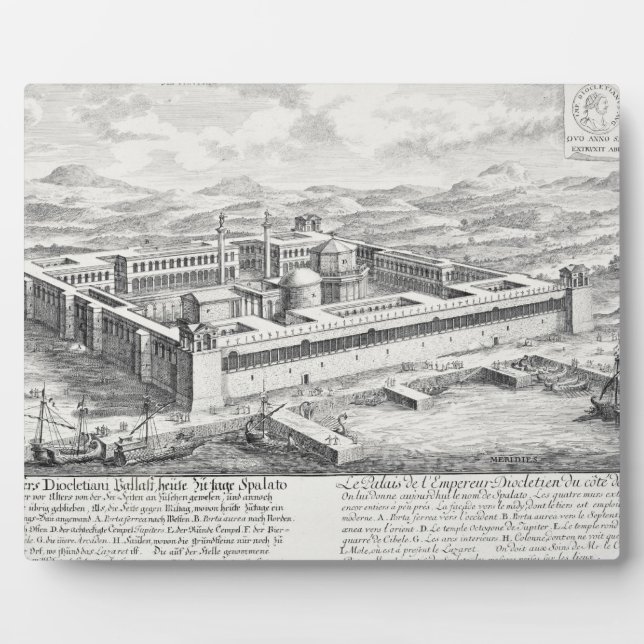 Palace of Diocletian (245-313), Split, Yugoslavia, Plaque (Front)