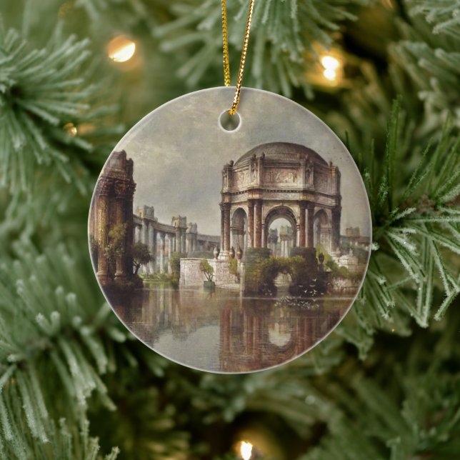 Palace of Fine Arts Lagoon Customisable Ceramic Ornament (Tree)