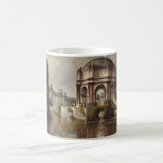 Palace of Fine Arts Lagoon Painting Coffee Mug (Center)