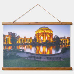 Palace of Fine Arts Light Up at Dusk Hanging Tapestry