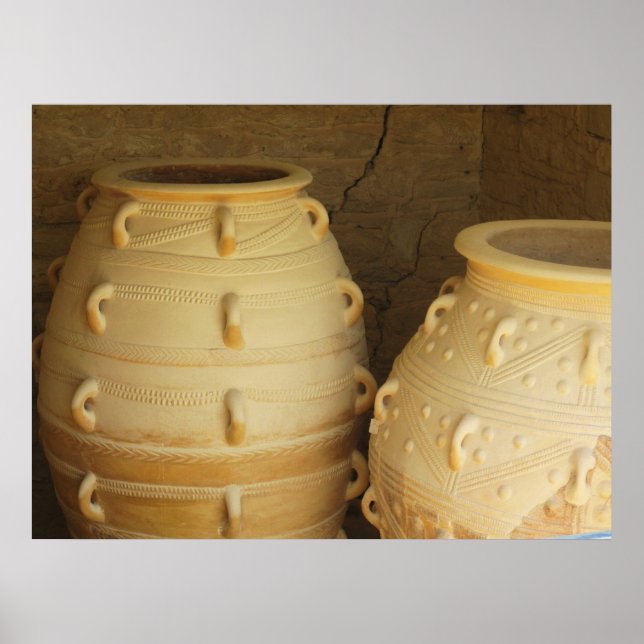Palace of Knossos  pithoi -storage jars POSTER (Front)