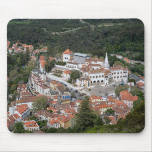 Palace of Sintra from above in Sintra, Portugal Mouse Pad
