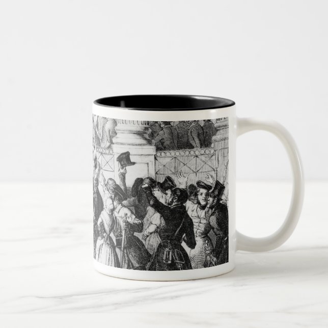 Palace of the Princes of Prussia in Berlin Two-Tone Coffee Mug (Right)