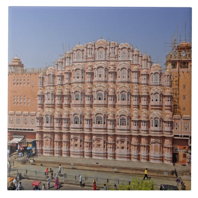 Palace of the Winds (Hawa Mahal), Jaipur, India, Tile (Front)