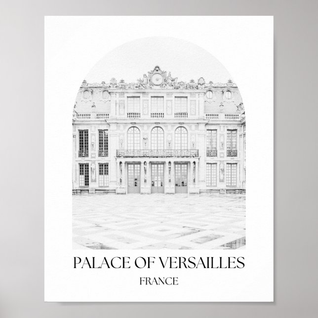 Palace of Versailles France Arch Photo Print (Front)