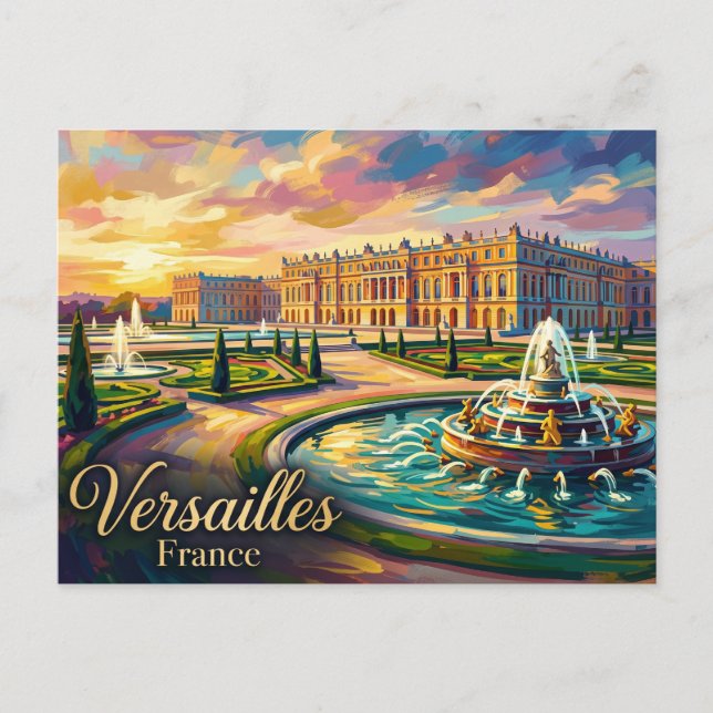 Palace of Versailles France Postcard (Front)