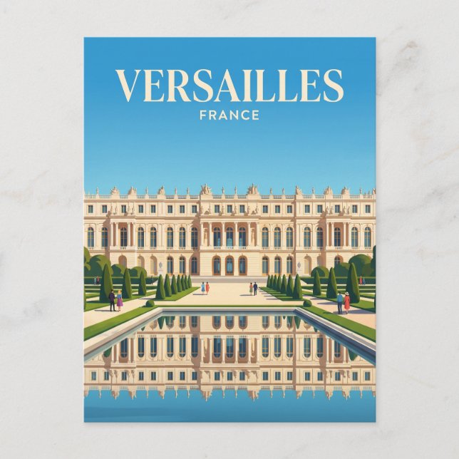 Palace of Versailles France Postcard (Front)