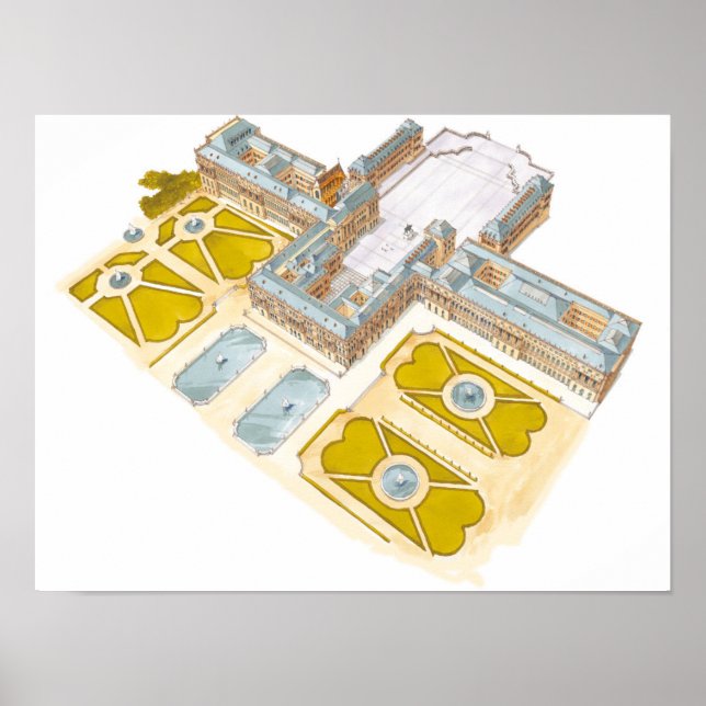 Palace of Versailles. France Poster (Front)