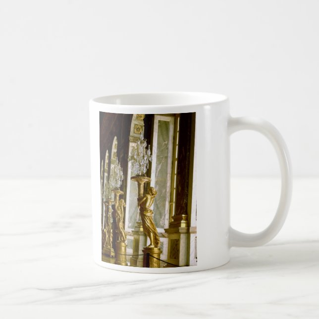 Palace of versailles Hall of mirrors Golden statue Coffee Mug (Right)