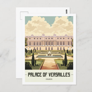 Palace of Versailles Paris France Travel Place Postcard