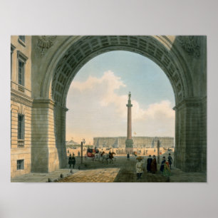 Palace Square, View from the Arch of the Army Poster