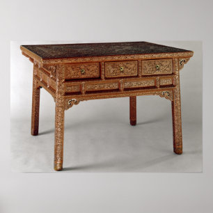 Palace table, Ming Dynasty, Hsuan Te Period Poster