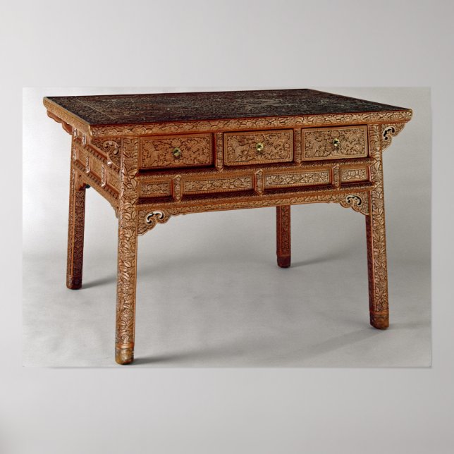 Palace table, Ming Dynasty, Hsuan Te Period Poster (Front)