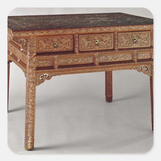 Palace table, Ming Dynasty, Hsuan Te Period Square Sticker (Front)