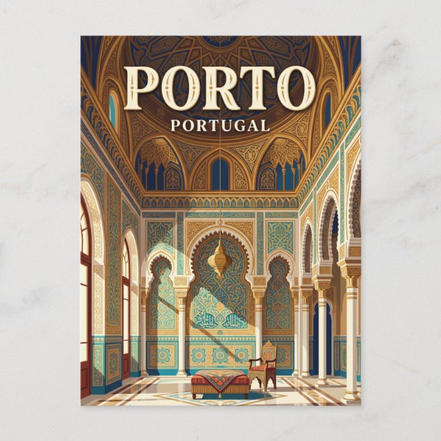 Palácio da Bolsa Portugal Postcard (Front)