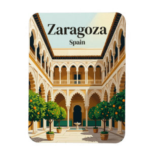 Palacio de la Aljafería Spain Magnet