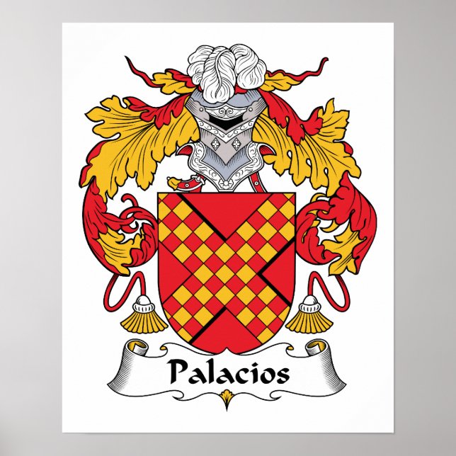 Palacios Family Crest Poster (Front)