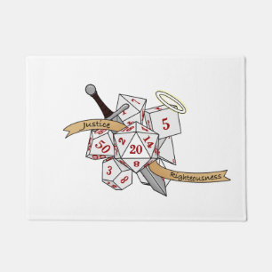 Paladin Dice Design Doormat