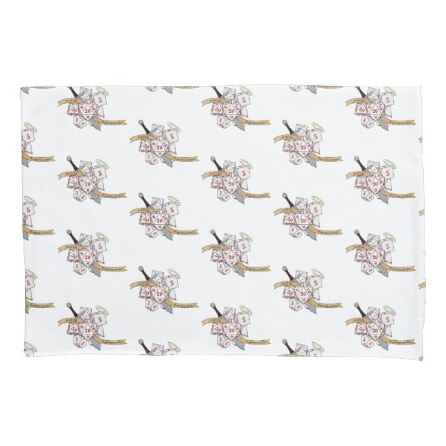 Paladin Dice Design Pillowcase (Front)