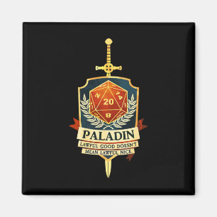Paladin Fantasy Rpg Trpg Gamer Cl Magnet