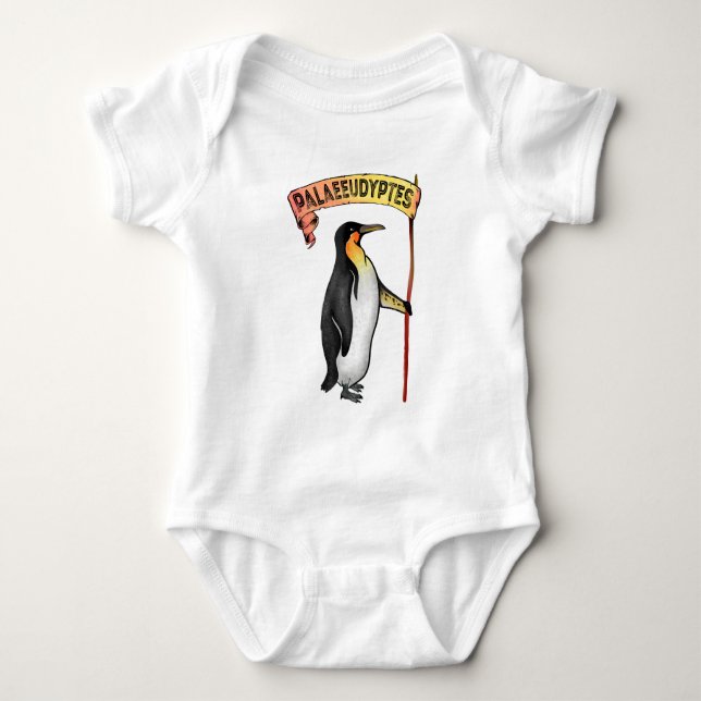 Palaeeudyptes Extinct Penguin Baby Bodysuit (Front)