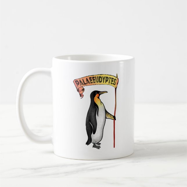 Palaeeudyptes Extinct Penguin Coffee Mug (Left)