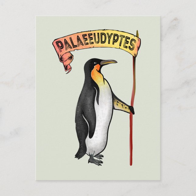 Palaeeudyptes Extinct Penguin Postcard (Front)