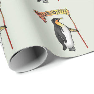 Palaeeudyptes Extinct Penguin Wrapping Paper