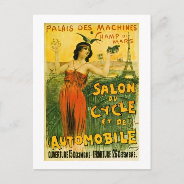 Palais Des Machines Champ de Mars Salon du Cycle Postcard (Front)