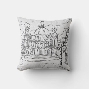 Palais Garnier Opera House   Paris, France Cushion