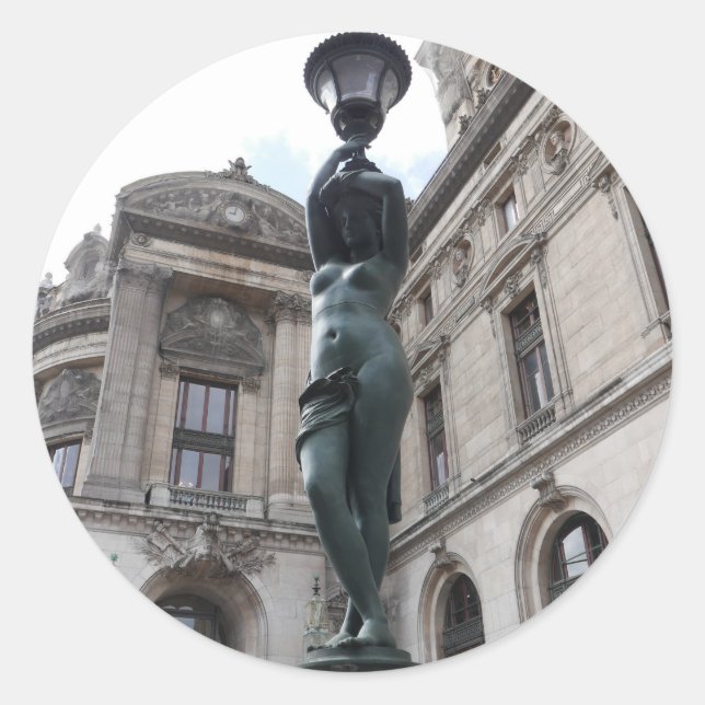Palais Garnier. Paris. France. Classic Round Sticker (Front)