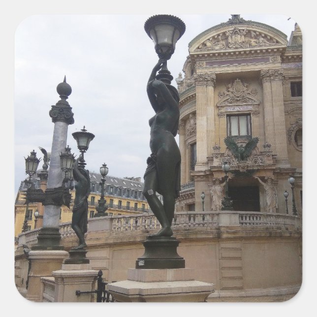 Palais Garnier. Paris. France. Square Sticker (Front)