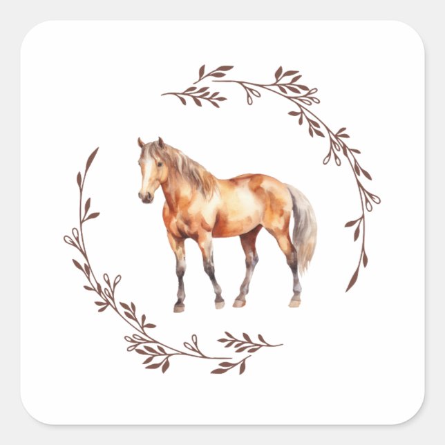 Palamino Horse Sticker (Front)