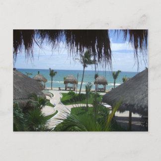 Palapas on the Beach Postcard