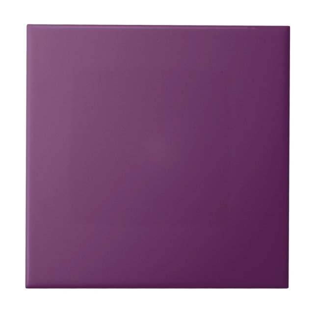 Palatinate Purple Solid Colour Ceramic Tile (Front)