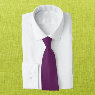 Palatinate Purple Solid Colour Tie
