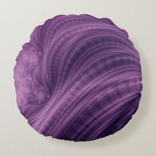 Palatinate Purple Texture Round Cushion (Front)